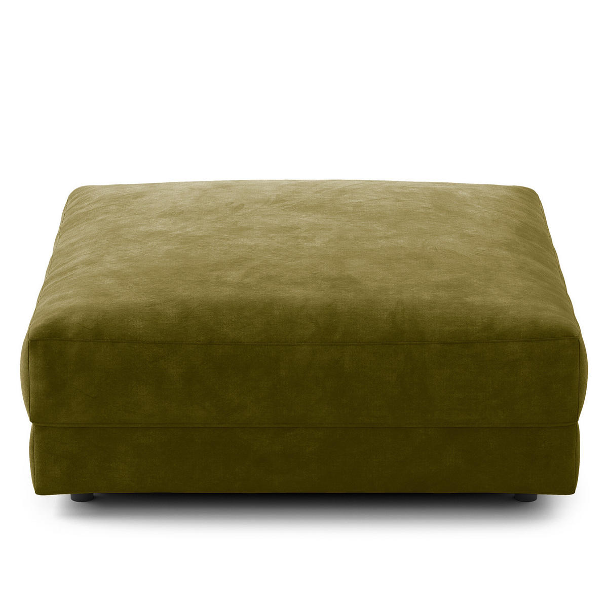 POLSTERHOCKER - Schwarz/Grün, Kunststoff/Textil (105/38/117cm) - home24