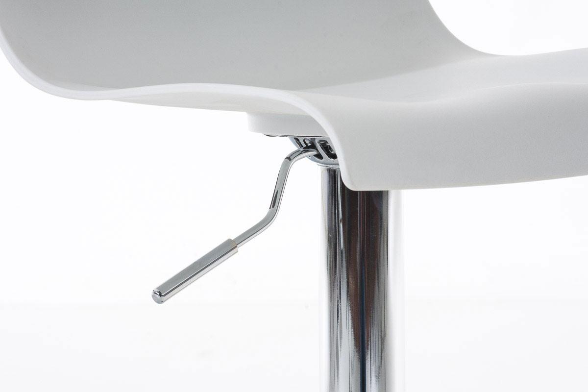 BARHOCKER BERLIN Weiß Kunststoff - Weiß, Kunststoff/Metall (39/84/36cm) - DELUKE