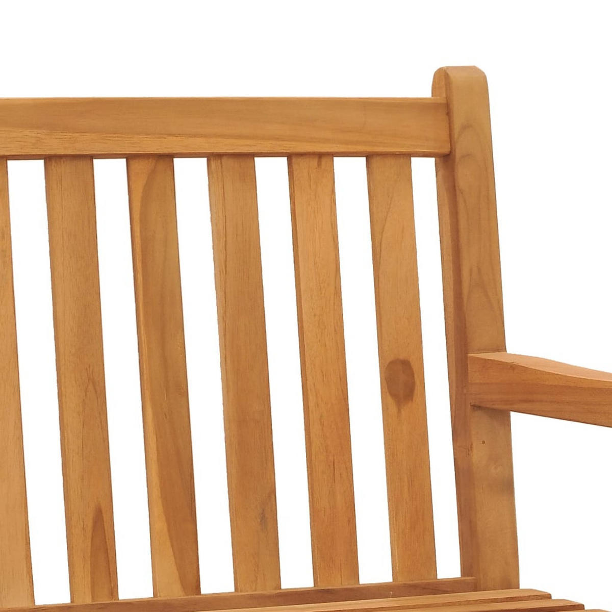 GARTENBANK 180 Cm Massivholz Teak - Braun, Holz (180/90/60cm) - vidaXL