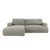 ECKSOFA LUNA mit Bettkasten und Schlaffunktion, Hellgrau - Hellgrau, Textil (195/271cm) - KS Home Concept