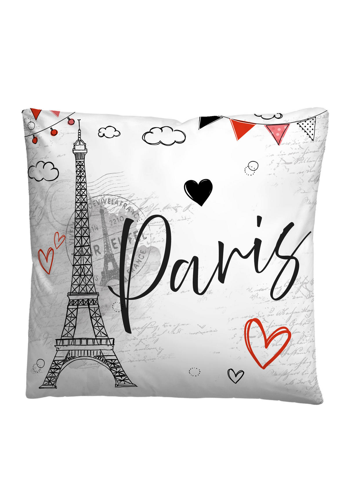 BETTWÄSCHE-GARNITUR Renforcé Paris grau, 135x200 cm + 80x80 cm - Grau, Textil (135/200cm) - Castell