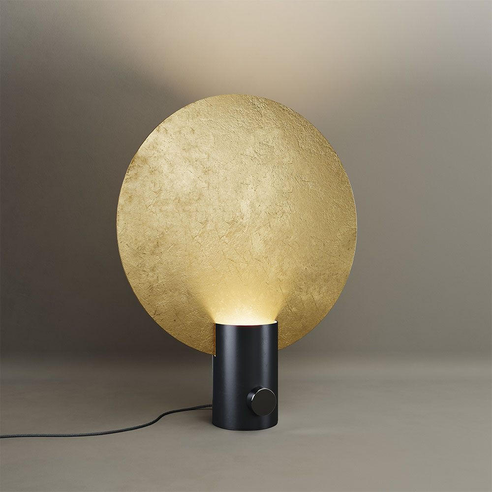 TISCHLAMPE Cloud Blattgold Ø 40cm - Goldfarben, Metall (54/40/54cm) - s.luce