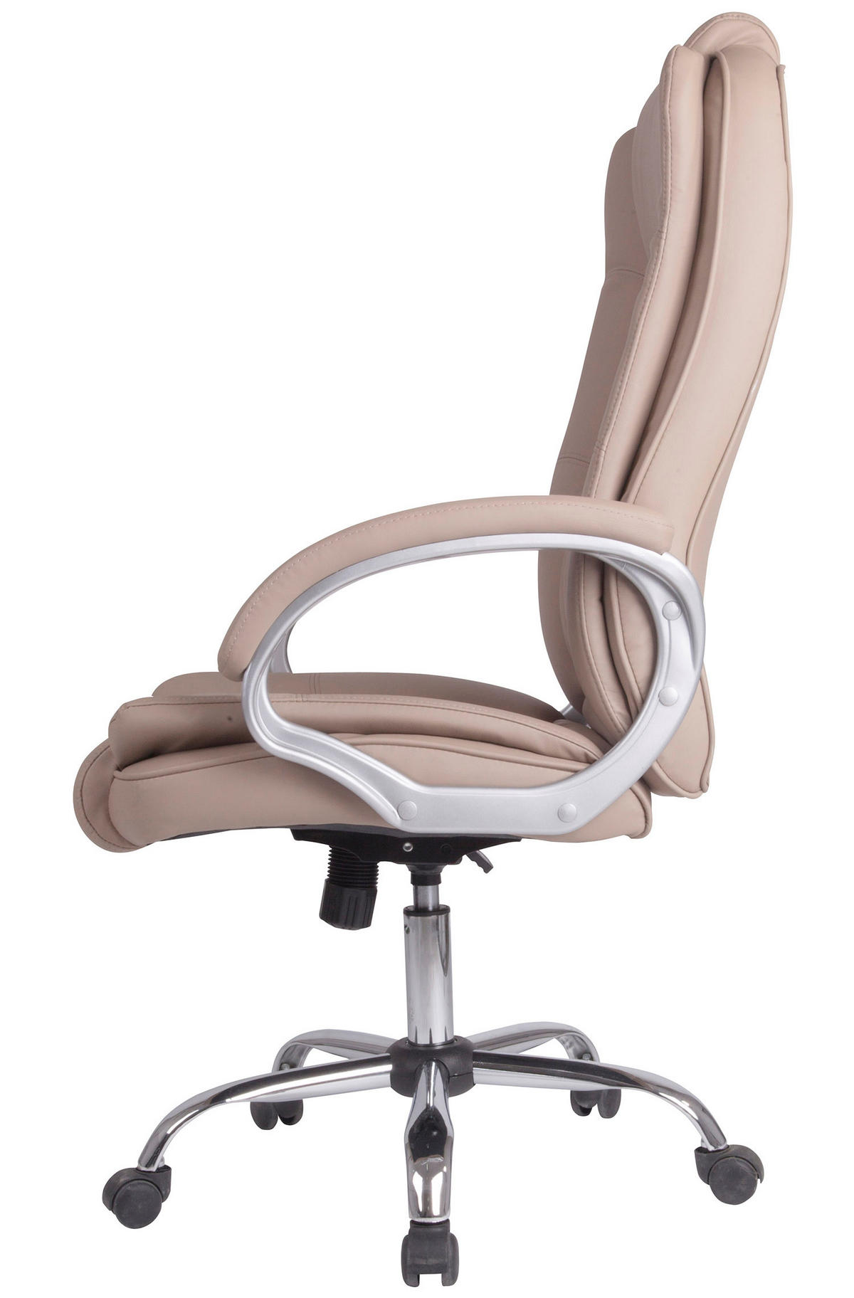 DREHSTUHL Karen Taupe - Taupe, Fell (68/110/72cm) - VS Venta-stock
