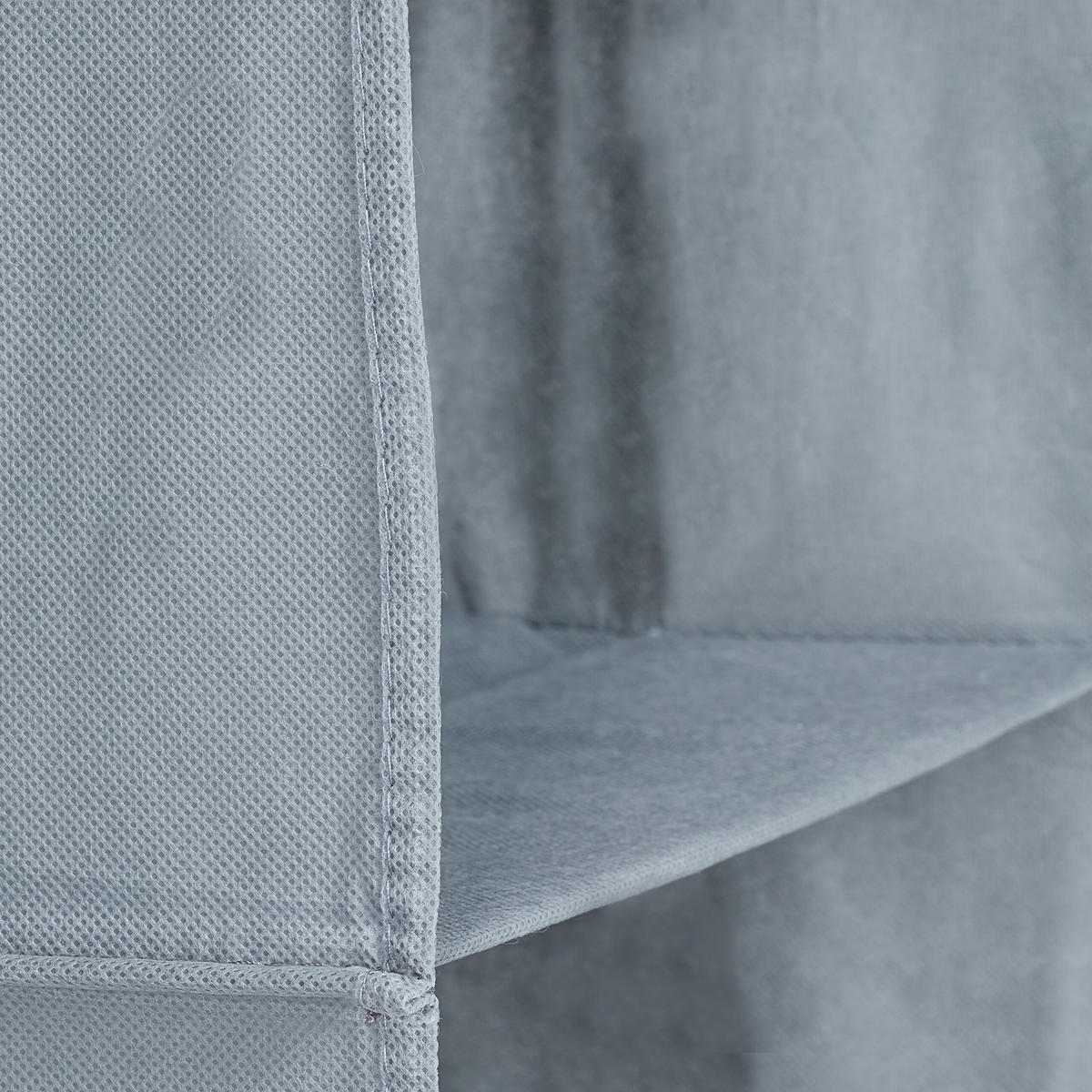 ZÁVESNÝ regál do skrine - sivá, textil (20cm) - Relaxdays