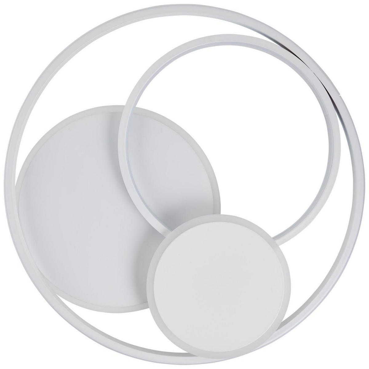 DECKENLEUCHTE Runda G99371/75 - Weiß, Metall (50/50/7cm) - Brilliant