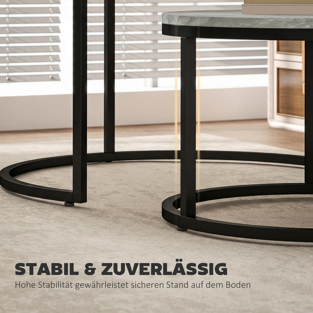 BEISTELLTISCH Grau 78.5/78.5/46.5cm - Grau, Metall (78.5/78.5/46.5cm)
