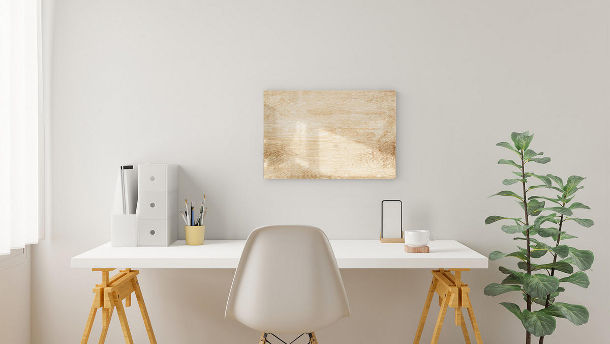 MAGNETTAFEL MetalBoard, MASSIVHOLZ 60×40 cm - Braun, Metall (60/40/1.8cm) - ALLboards