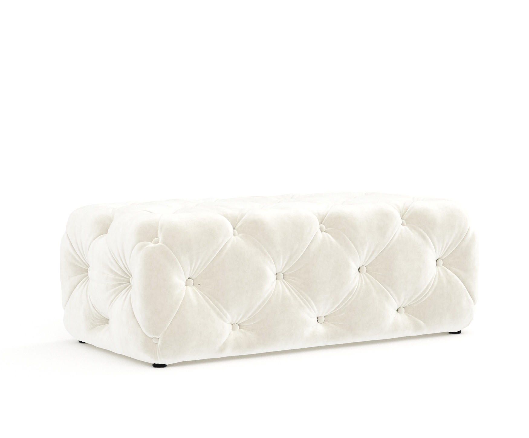 Maison de Reve Pouf Creme 130x39x65 cm
