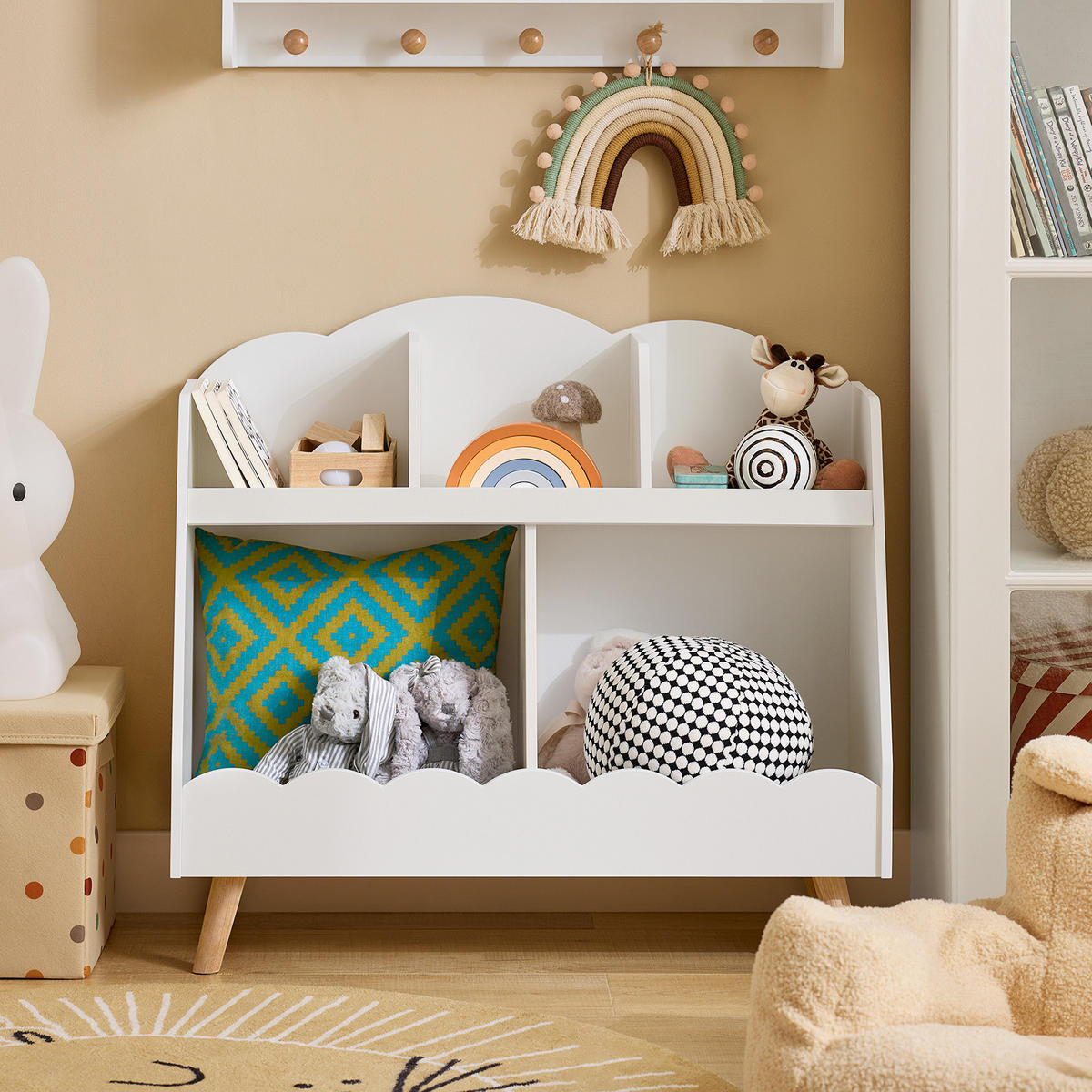 KINDERREGAL Weiß - Weiß, Holzwerkstoff (82/76/35cm) - SoBuy