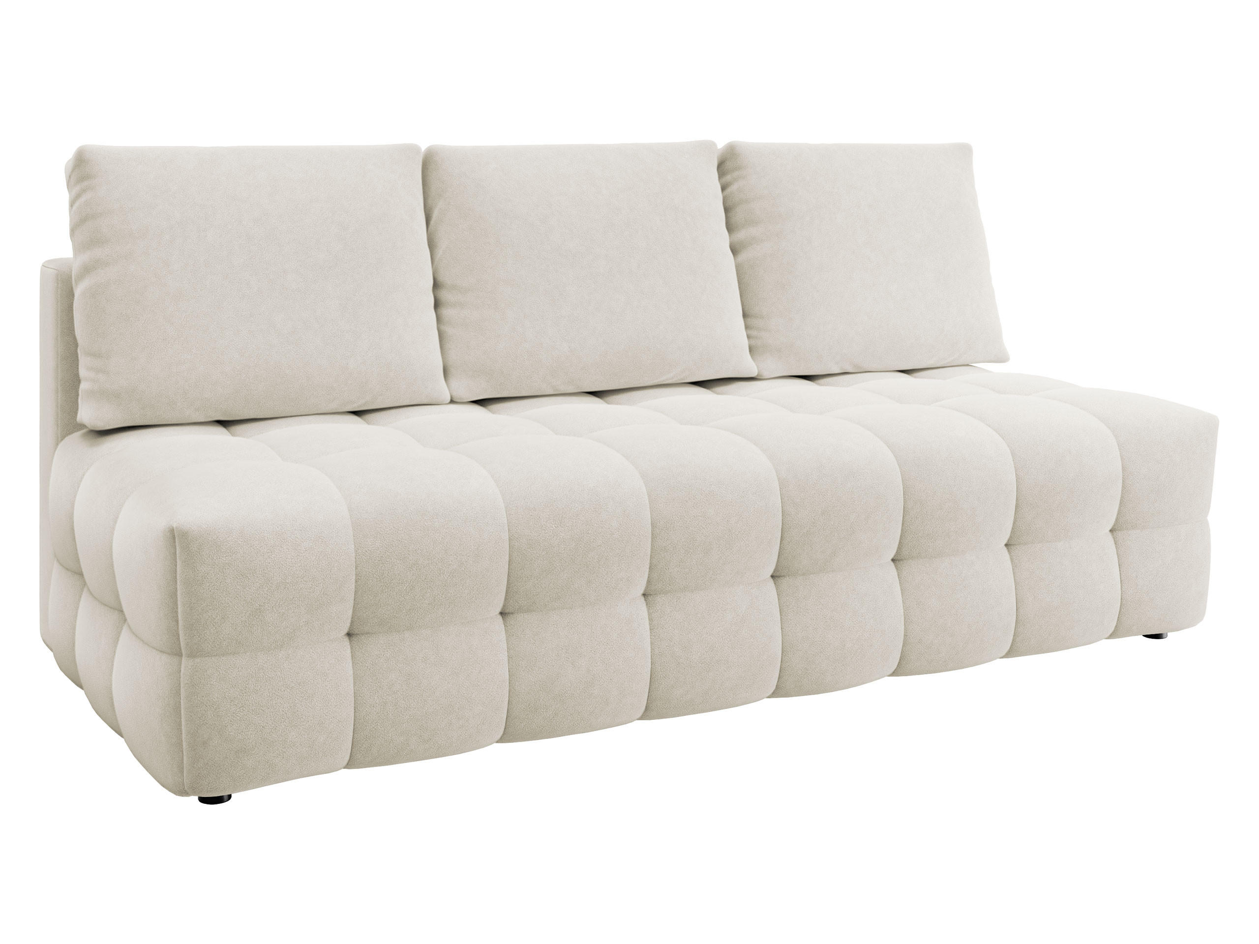 SCHLAFSOFA Sempre - Creme, Holz/Kunststoff (208/97/100cm) - MIRJAN24