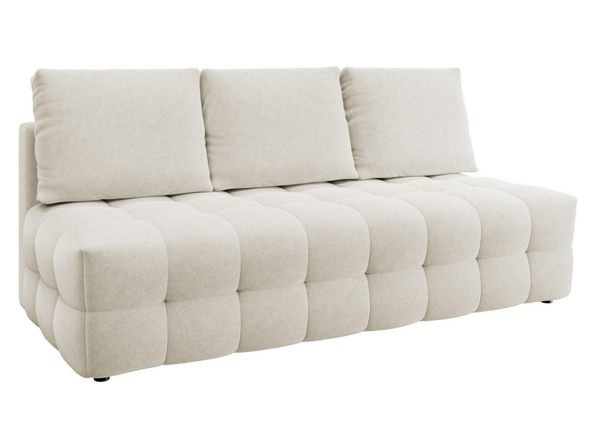 SCHLAFSOFA Sempre - Creme, Holz/Kunststoff (208/97/100cm) - MIRJAN24
