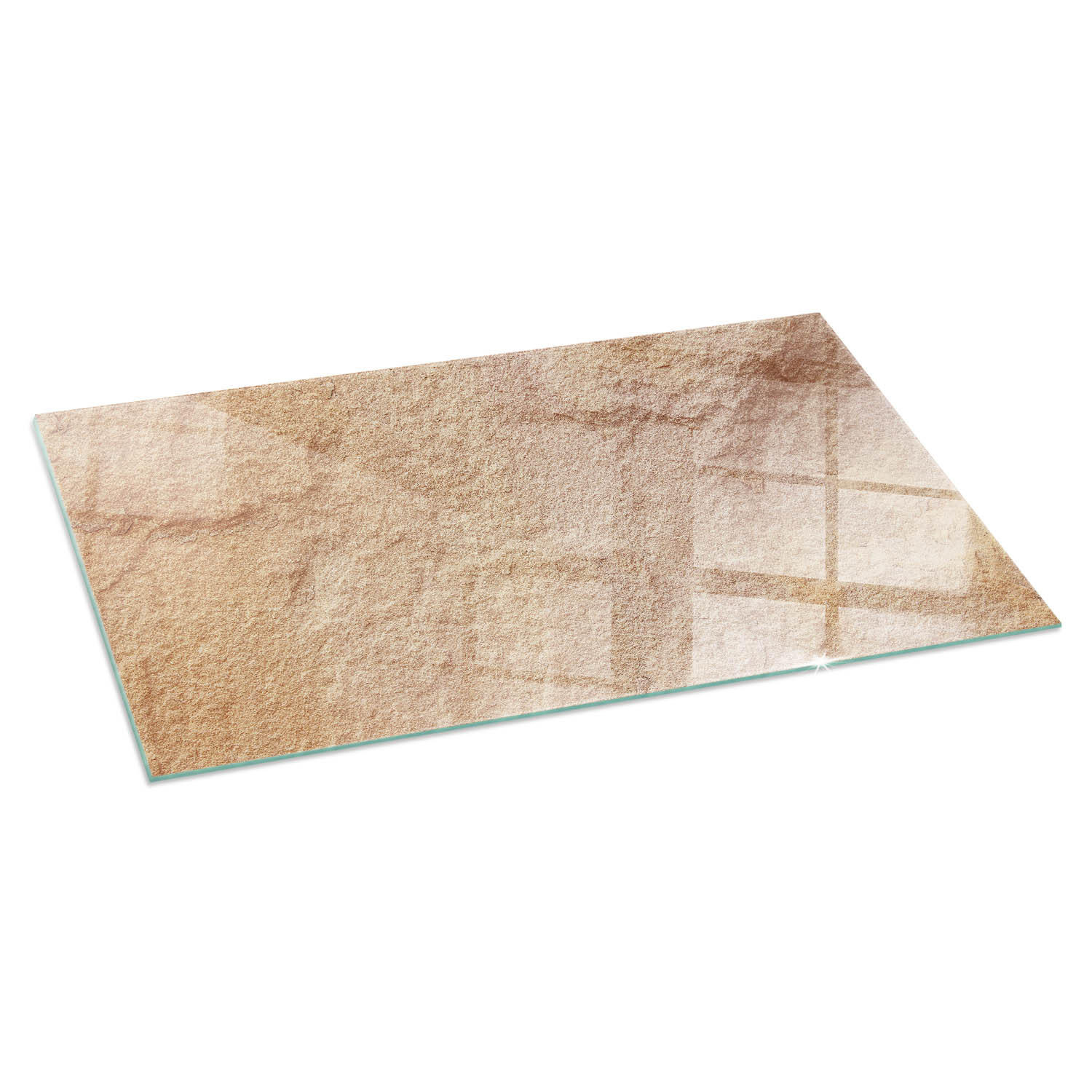 ArtPrintCave Glasplatte Beige 100x50x0.4 cm