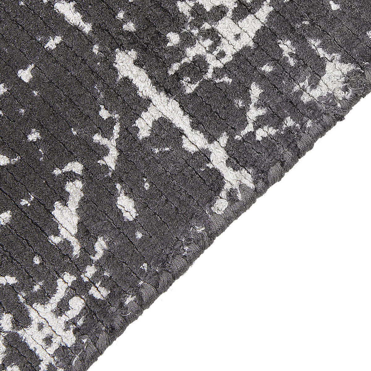 KURZFLOR-TEPPICH Hanli 230/160 cm - Grau, Naturmaterialen (160/230cm) - Beliani
