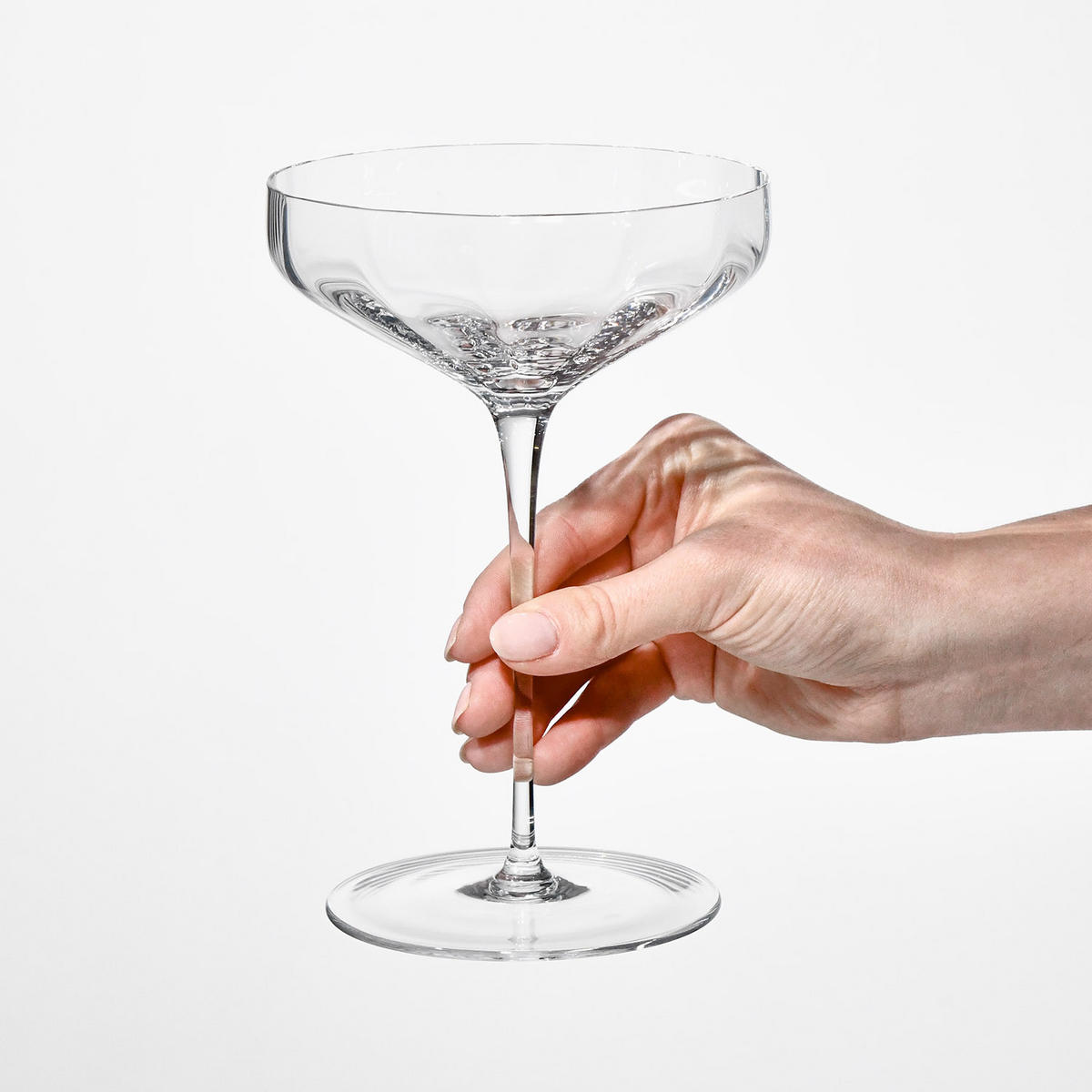 SEKTGLÄSER, 4-er Set, 150 ml, Handgemacht - Transparent, Glas (0.15L) - Krosno Glass