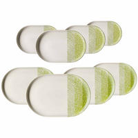 SERVIERPLATTEN Trio Grün 8er Set - Grün, Keramik (2/2/2cm) - Ritzenhoff Breker