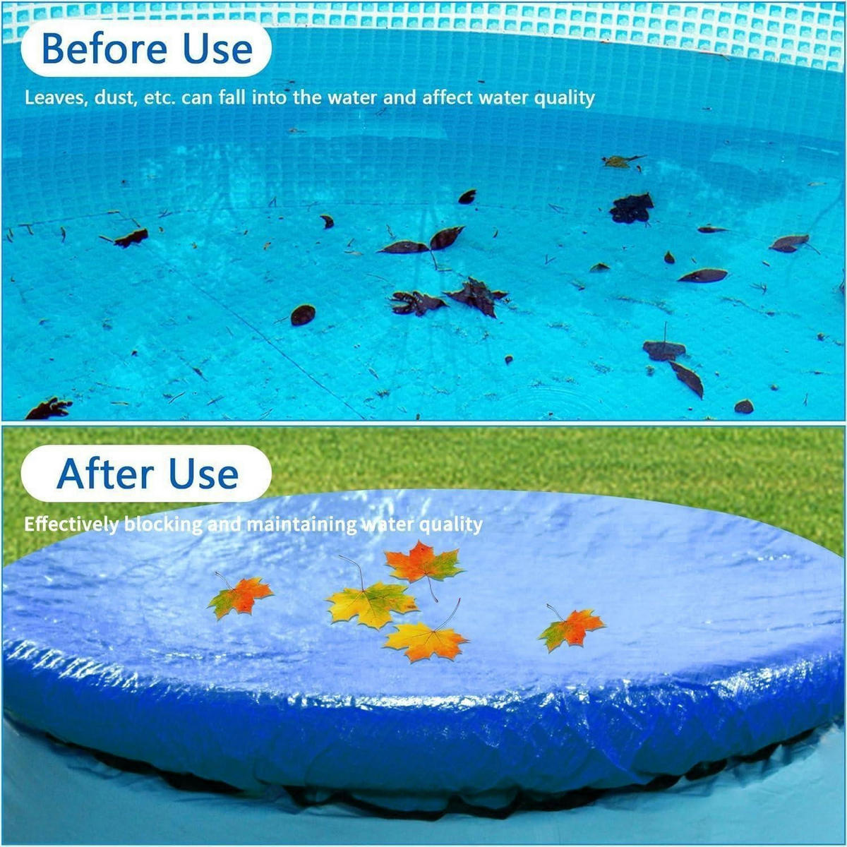 POOL Abdeckplane 457 cm Rund Blau - Blau, Kunststoff (457/457cm)