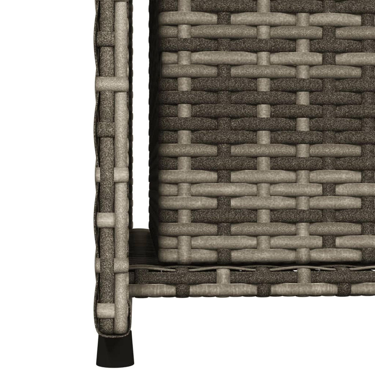 GARTENSCHRANK Grau 50/55/115 Cm Poly Rattan - Grau, Kunststoff (55/115/50cm) - vidaXL