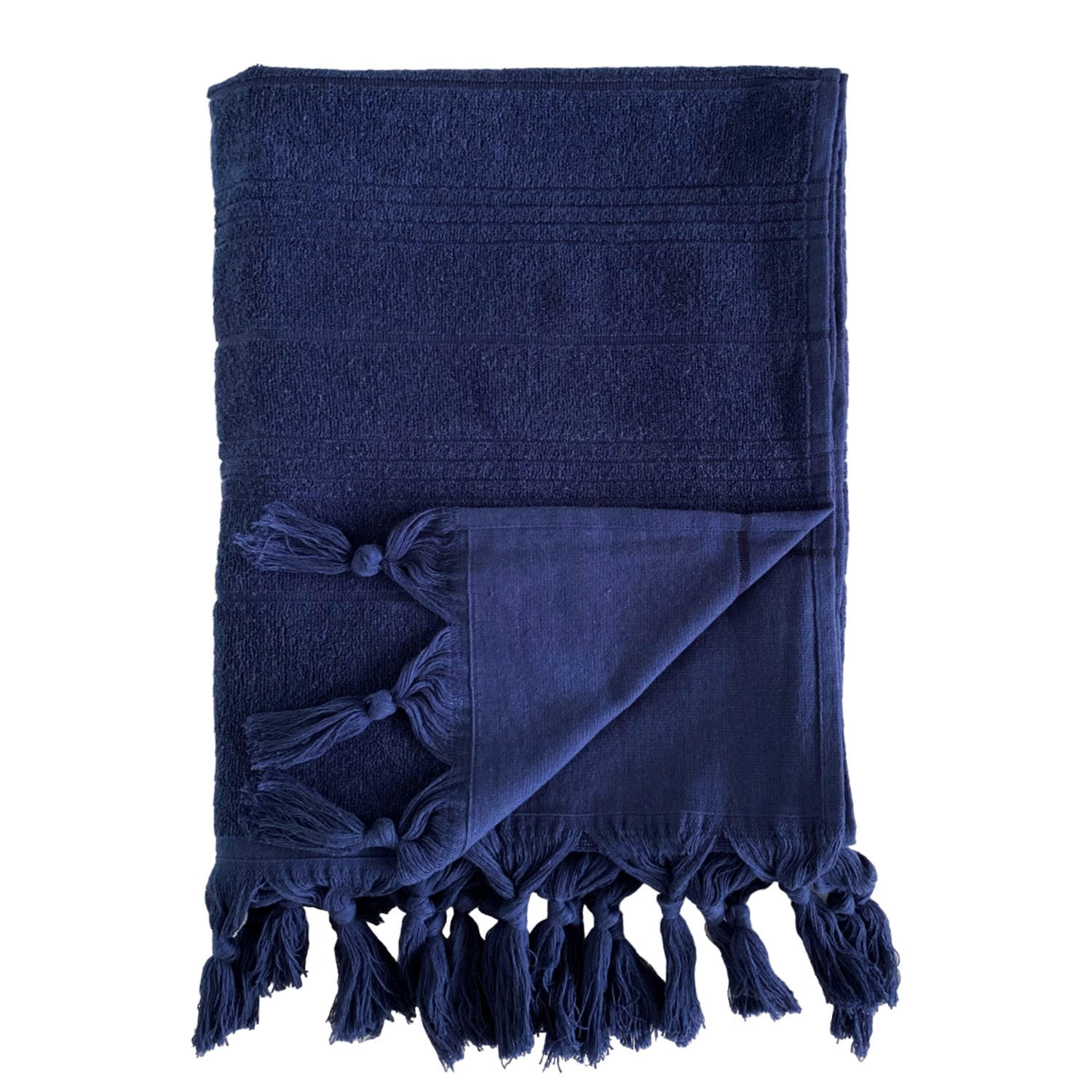 HAMMAMTUCH Frottee Hammam Navy 140x180 330g/m² - Blau, Textil (140/180cm) - LE COMPTOIR DE LA PLAGE