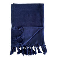 HAMMAMTUCH Frottee Hammam Navy 140x180 330g/m² - Blau, Textil (140/180cm) - LE COMPTOIR DE LA PLAGE