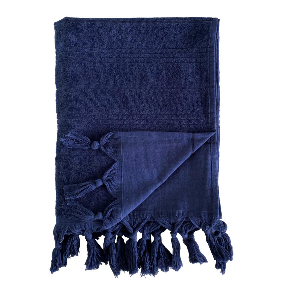 HAMMAMTUCH Frottee Hammam Navy 140x180 330g/m² - Blau, Textil (140/180cm) - LE COMPTOIR DE LA PLAGE