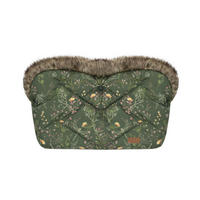 KINDERWAGEN Handwärmer Luxury grün Handmuff, Fleecefutter, wasserabweisend, Druckknöpfe, Steppdesign - Grün, Textil (50/3/30cm) - Kikka boo