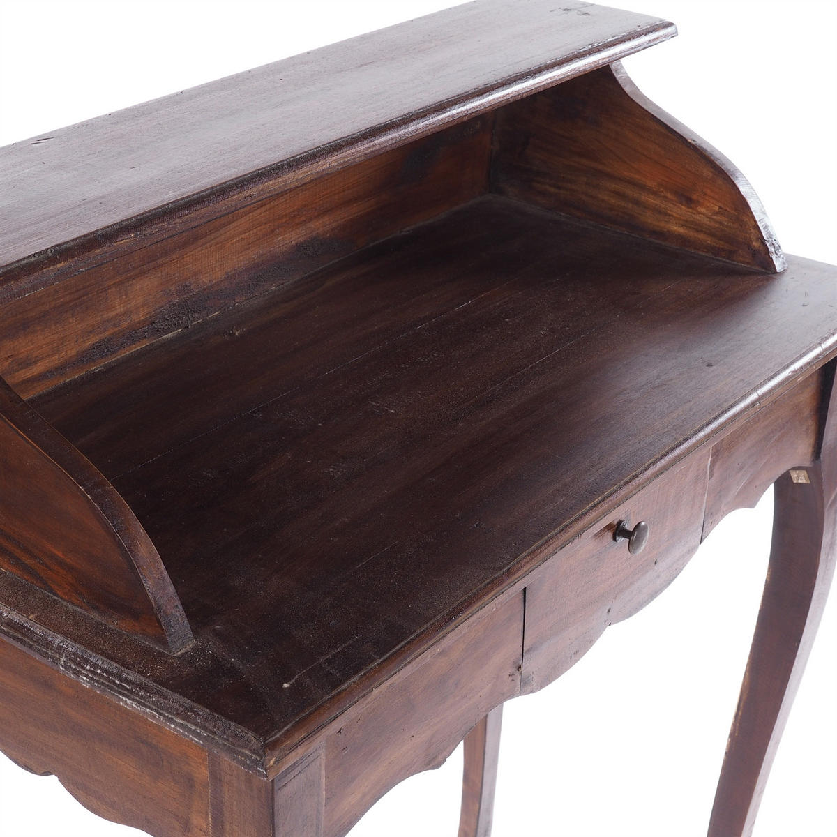 SEKRETÄR Napoleon Mahagoni Massivholz, mit Schublade 03 dunkelbraun - Dunkelbraun, Holz (40/80/92cm) - DESIGN DELIGHTS