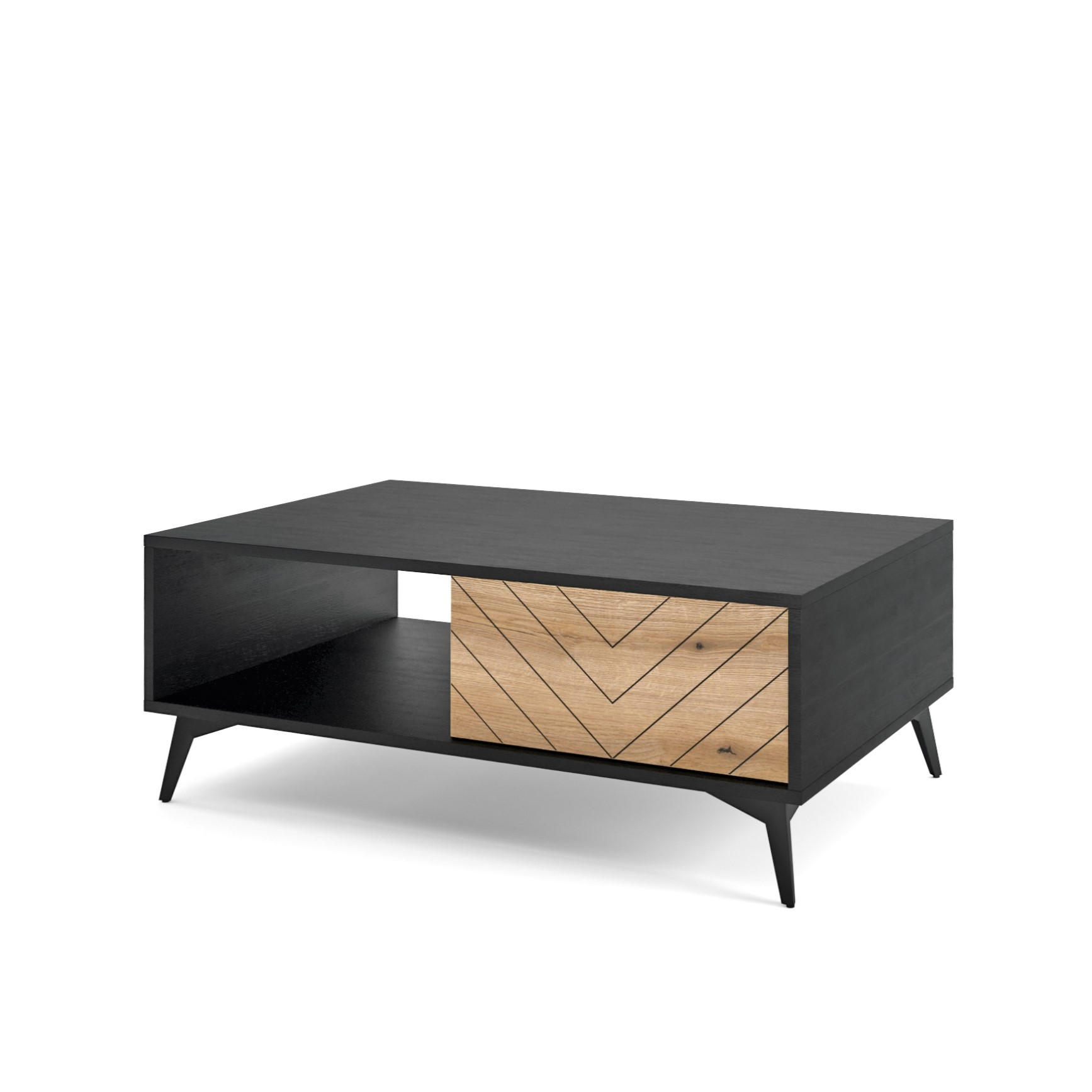 COUCHTISCH DIAMANTE 103,5/39,7/68 cm Schwarz - Schwarz, Holzwerkstoff (68/103.5/39.7cm) - MASSENO