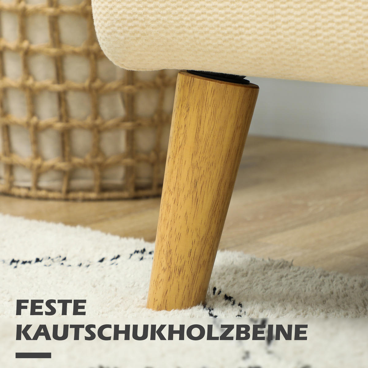 DVOJSEDAČKA 130/74/79 cm krémově bílá ze sametu s područkami - krémová, textil (74/79/130cm) - OKWISH