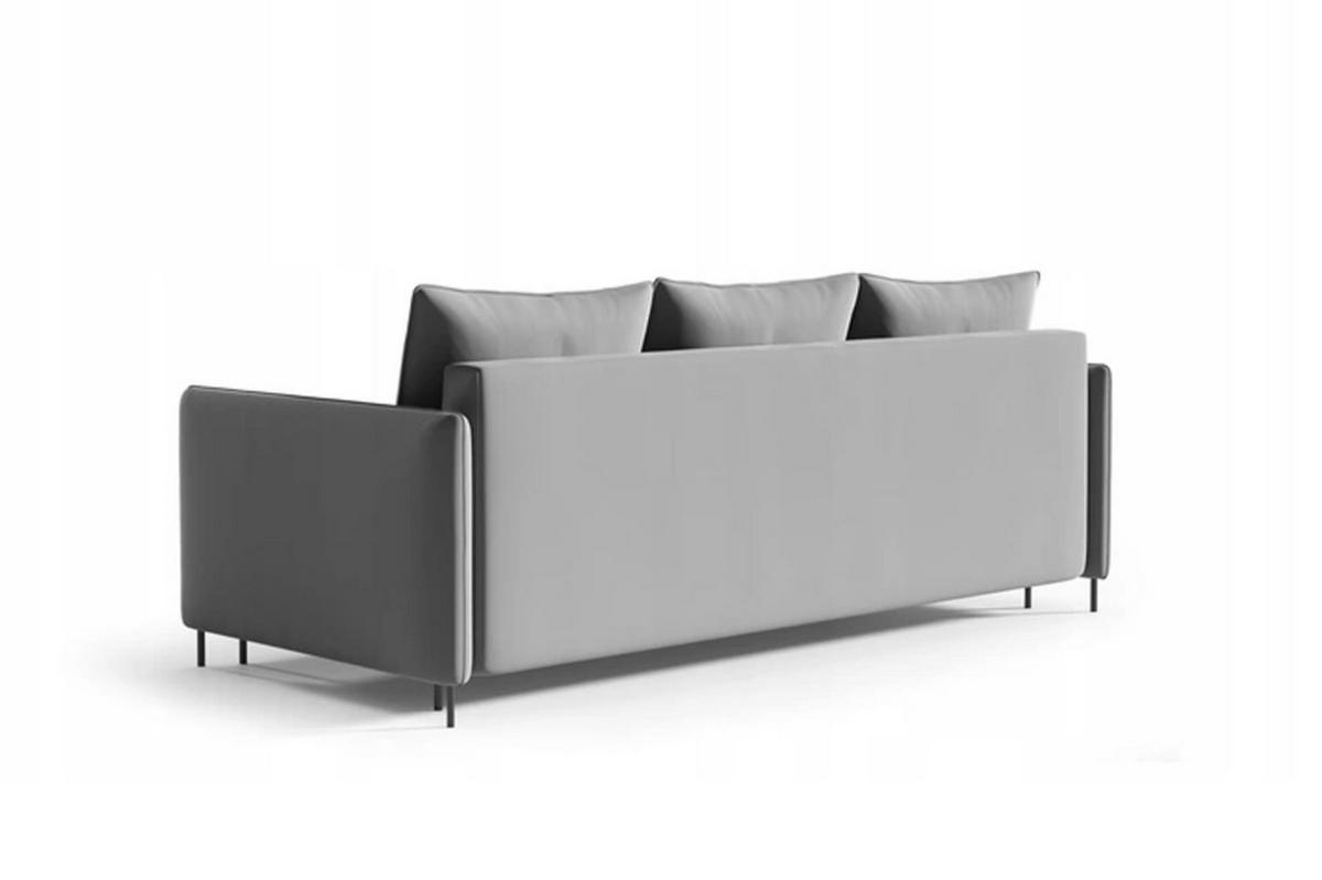 SCHLAFSOFA Belis in Grau - Grau, Holzwerkstoff/Textil (216/95/100cm) - Bettso