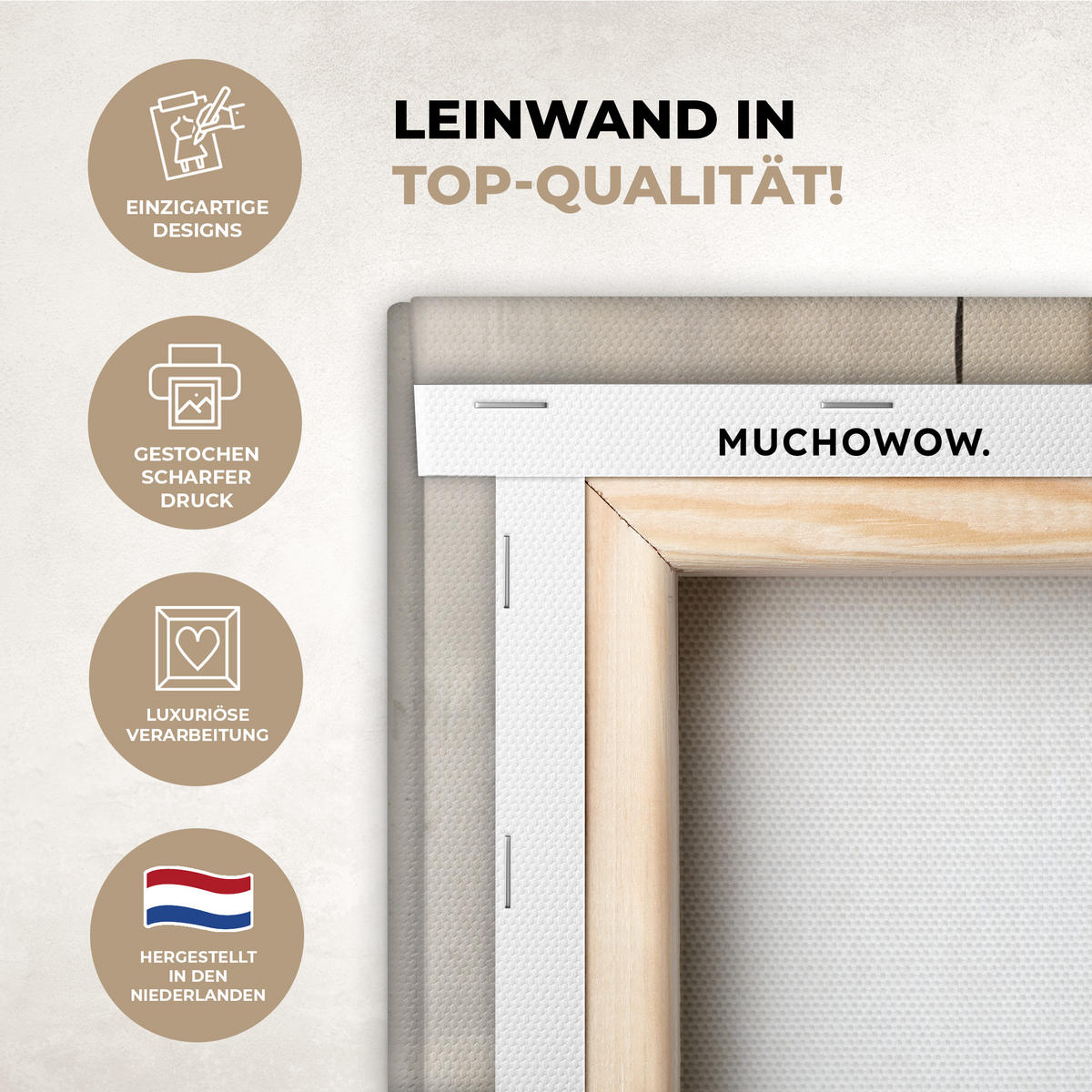 LEINWANDBILD Abstrakt - Kunst - Grau Room Decor 30x40 cm - Hellgrau, Textil (30/40cm) - MuchoWow