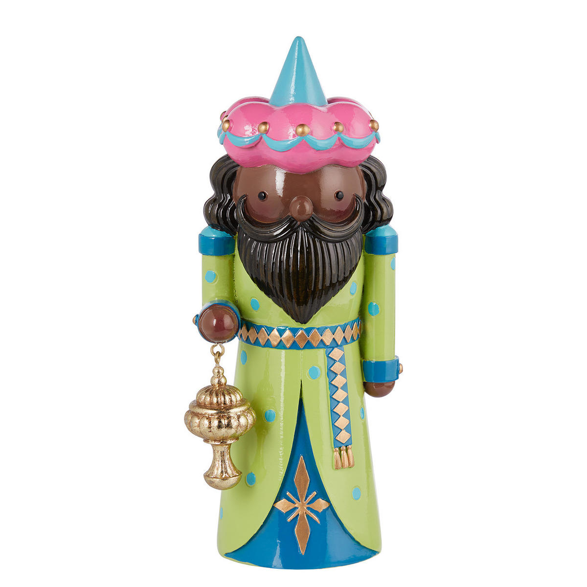 DEKOFIGUR X-Mas König - Grün, Stein (7/20/20cm) - Butlers