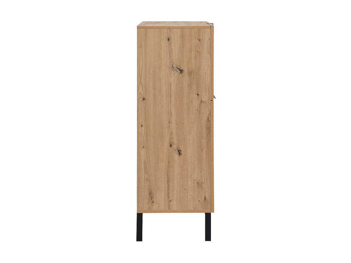 SEKRETÄR mit 2 Türen & 3 Schubladen - MDF & Metall - Naturfarben - ERWIN - Naturfarben, Holz (40/100/115cm) - Vente-Unique
