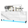 SIDEBOARD Houston Weiß Hochglanz - Weiß Hochglanz, Holzwerkstoff (178/69.5/38.5cm) - Vladon