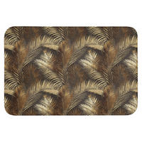 WC PŘEDLOŽKA Tropical - Listy - zlaté 90x60 cm - zlatá, textil/plast (90/1cm) - OnlyWow