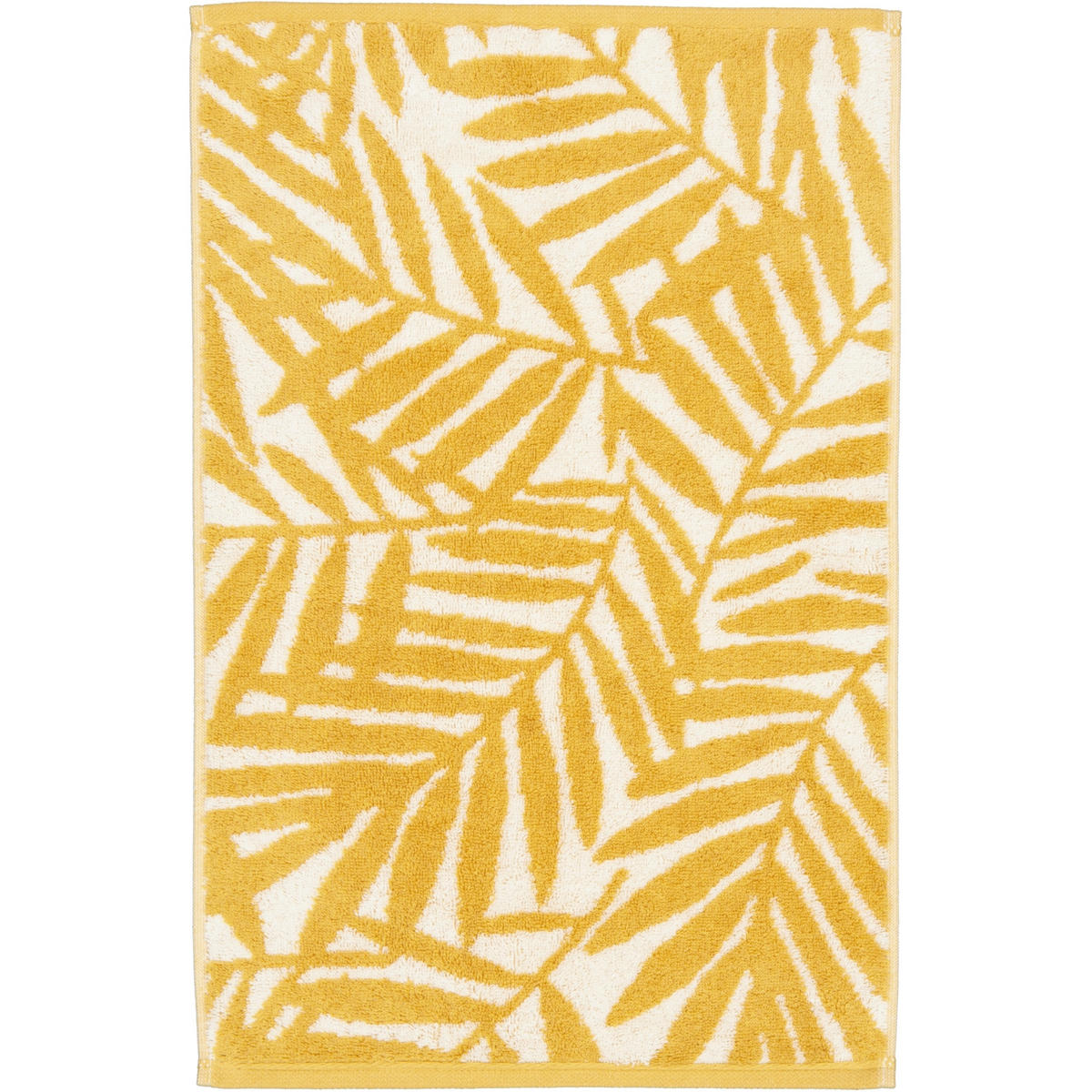 GÄSTETUCH MAISON BLÄTTER 6267 GOLD - 35 - Gelb, Textil (30/50cm) - Cawoe