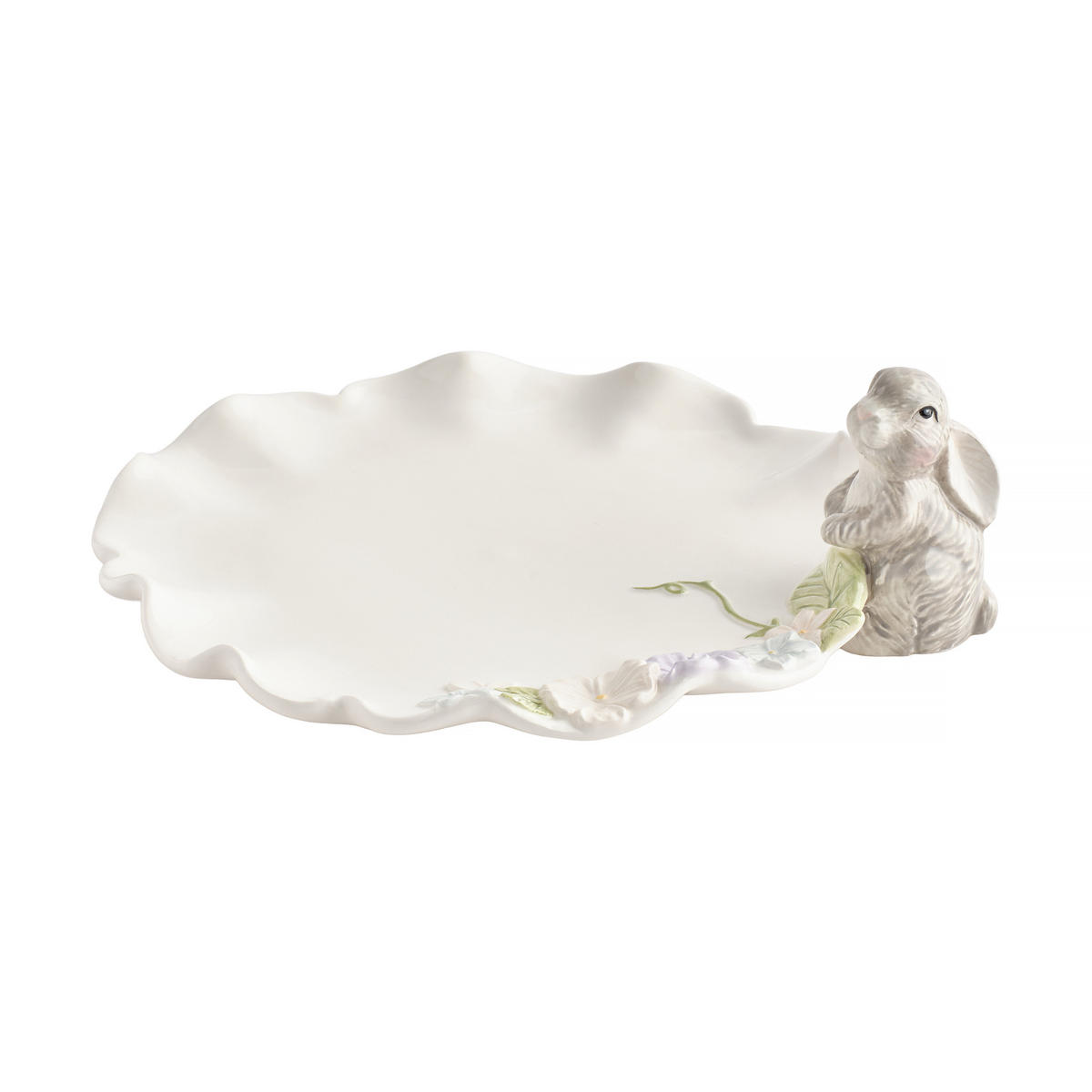 SERVIERTELLER Pasquile - Weiß, Stein (27/8/24cm) - home&you