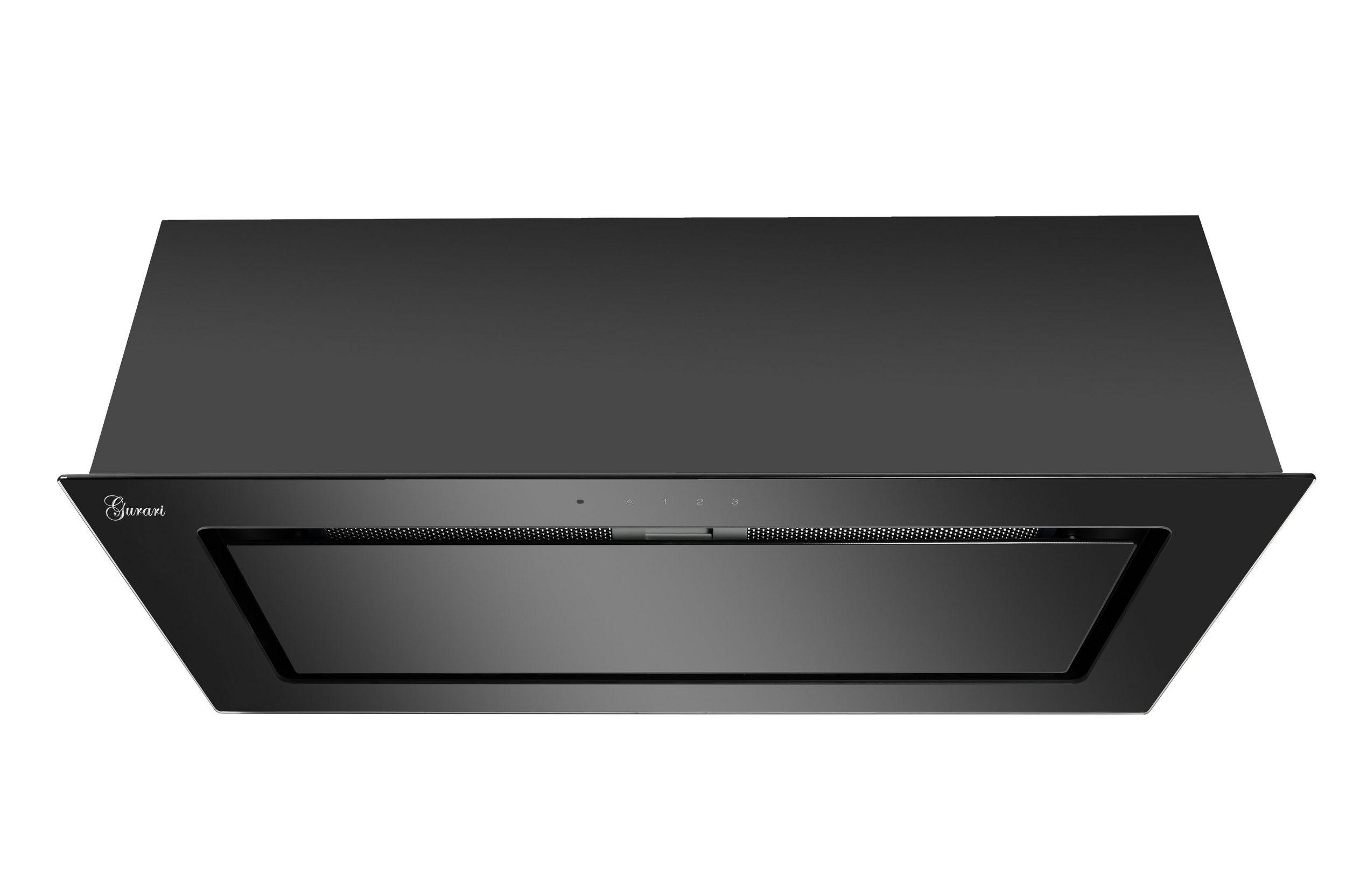 DUNSTABZUGSHAUBE GCH E 217 BL 70 PRIME + Umluftset, 70 cm Schwarz - Schwarz, Metall (70/29.5/23.5cm) - Gurari
