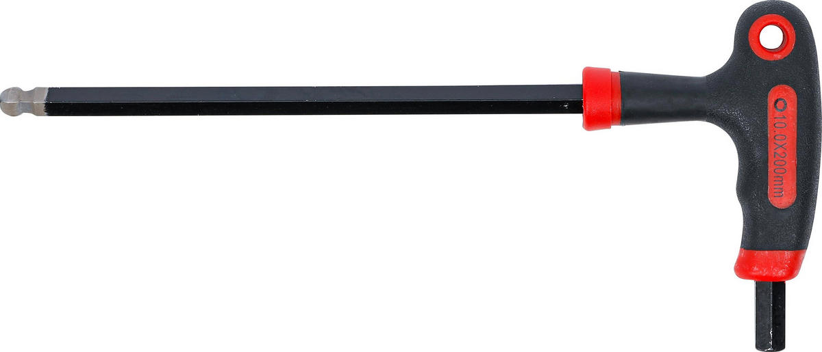 SCHRAUBENDREHER MIT T-GRIFF UND SEITLICHER KLINGE | INNENSECHSKANT / - Multicolor, Kunststoff/Metall (1/1cm) - BGS technic