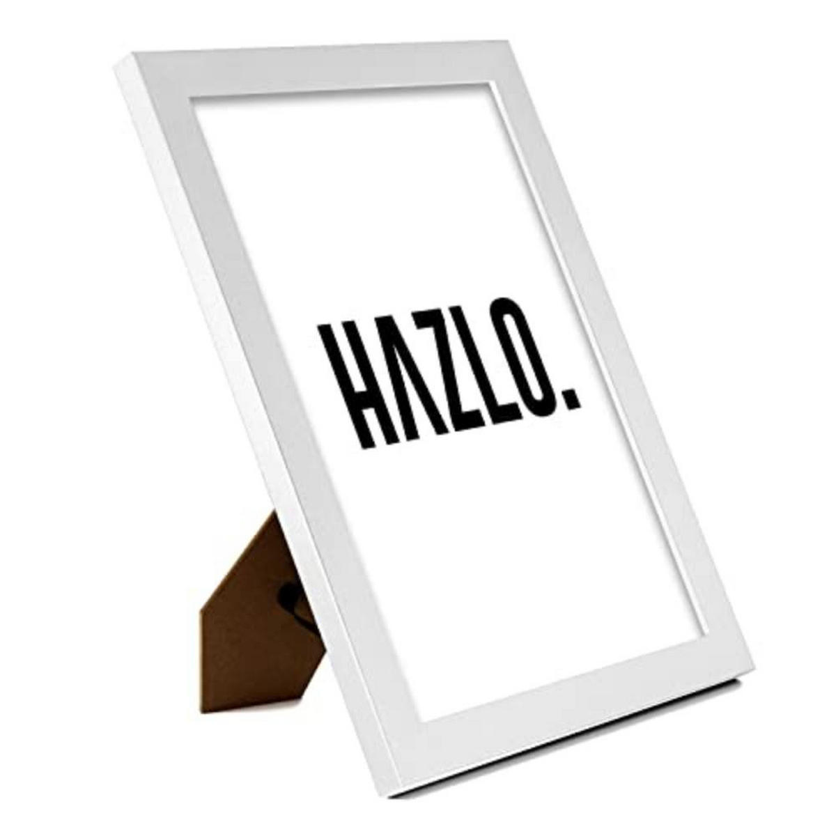 POSTER Set mit 4 Leidenschaft TypografieStil A4 Weißer Rahmen - Weiß, Papier (29.7/3cm) - Nacnic