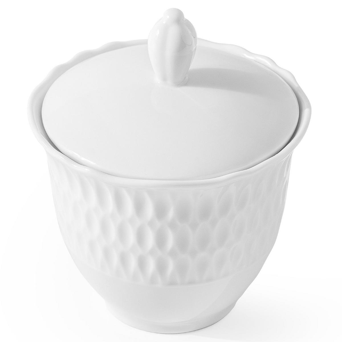 ZUCKERDOSE CMIELOW SOFIA aus Porzellan - Weiß, Keramik (8/12cm) - KONSIMO®