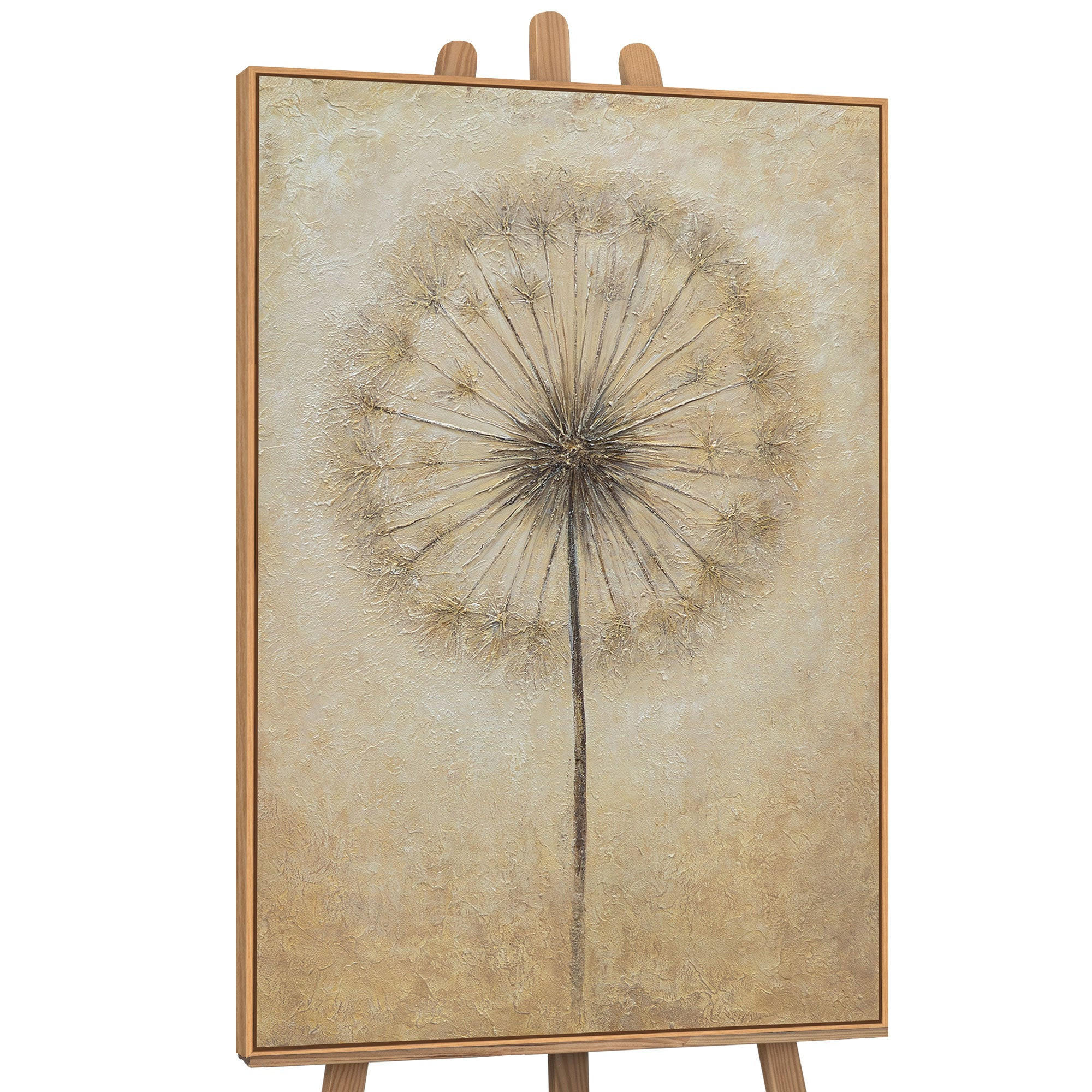 GEMÄLDE Atem des Sommers Schattenfugenrahmen Eichefarben 140x100 cm - Eichefarben, Holz (140/100cm) - YS-art gallery