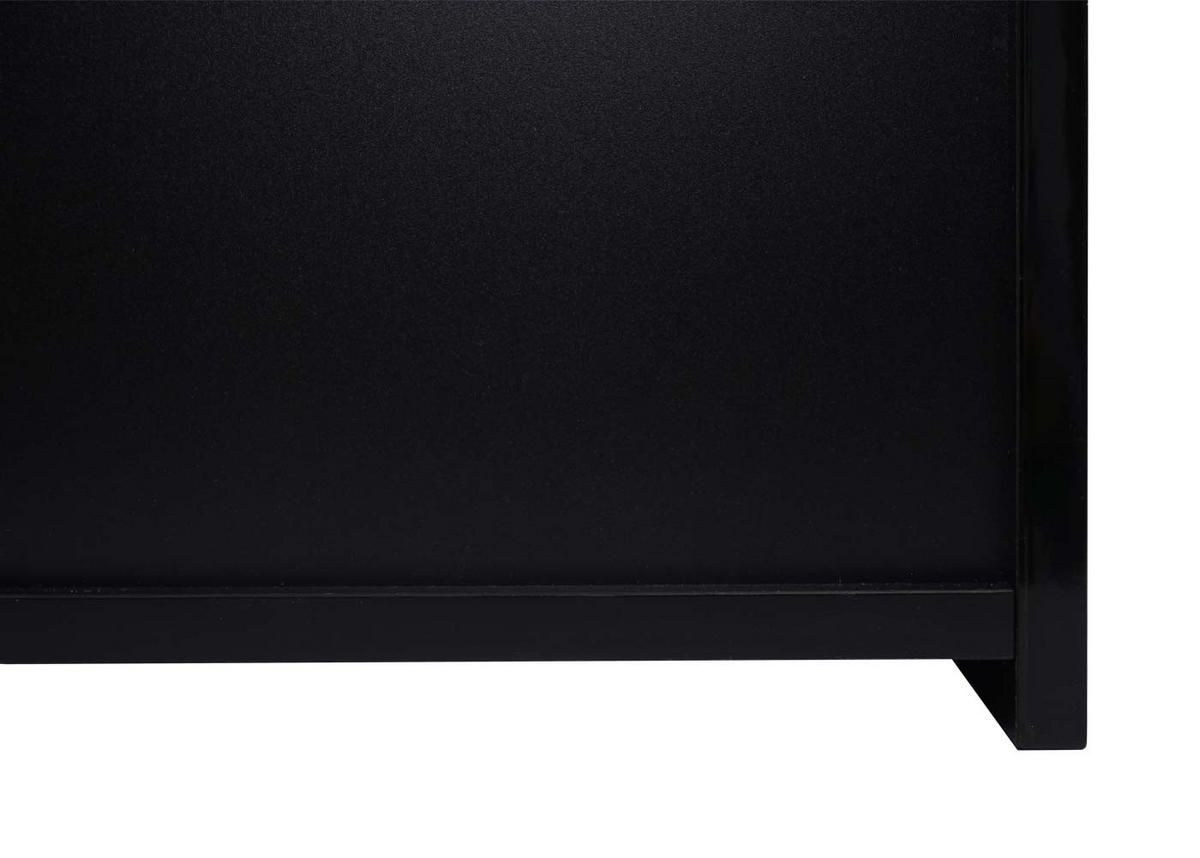SPIEGELSCHRANK B19B Hochglanz Schwarz - Schwarz Hochglanz, Holz (60/70/16cm) - MCW