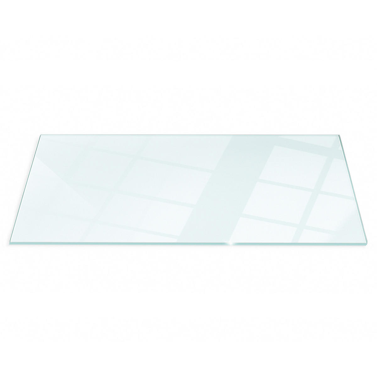 GLASPLATTE für Kamin 125x50 cm - Transparent, Glas (125/50/0.4cm) - ArtPrintCave