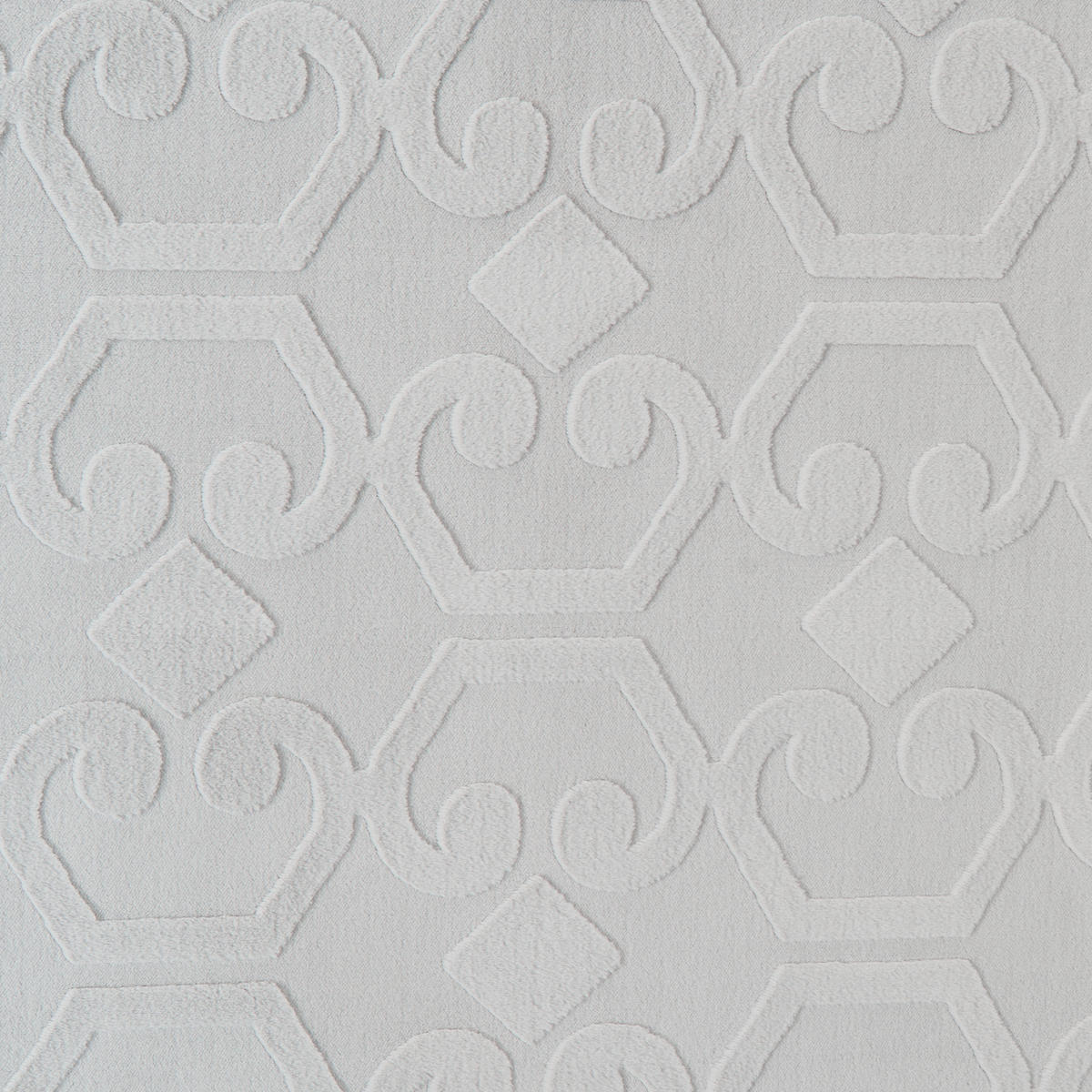 TEPPICH Hellgrau 160/160 cm Gannett - Hellgrau/Grau, Textil (160/160cm) - Beliani
