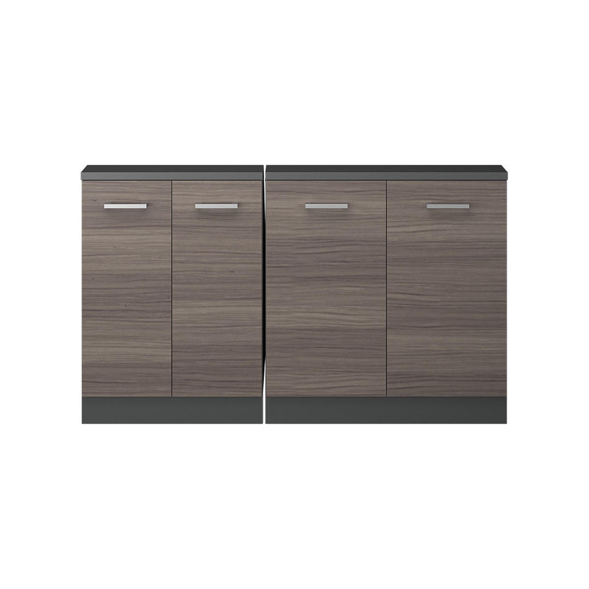 Anthrazit/Grau, Holzwerkstoff (140/81.6/46cm) - Vicco