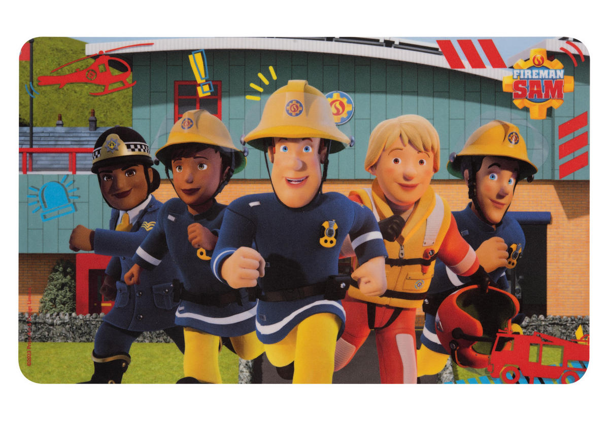 BRETTCHEN Feuerwehrmann Sam Mehrfarbig 14,5 x 23,5 cm - Multicolor, Kunststoff (14.5/23.5cm) - Chiemsee