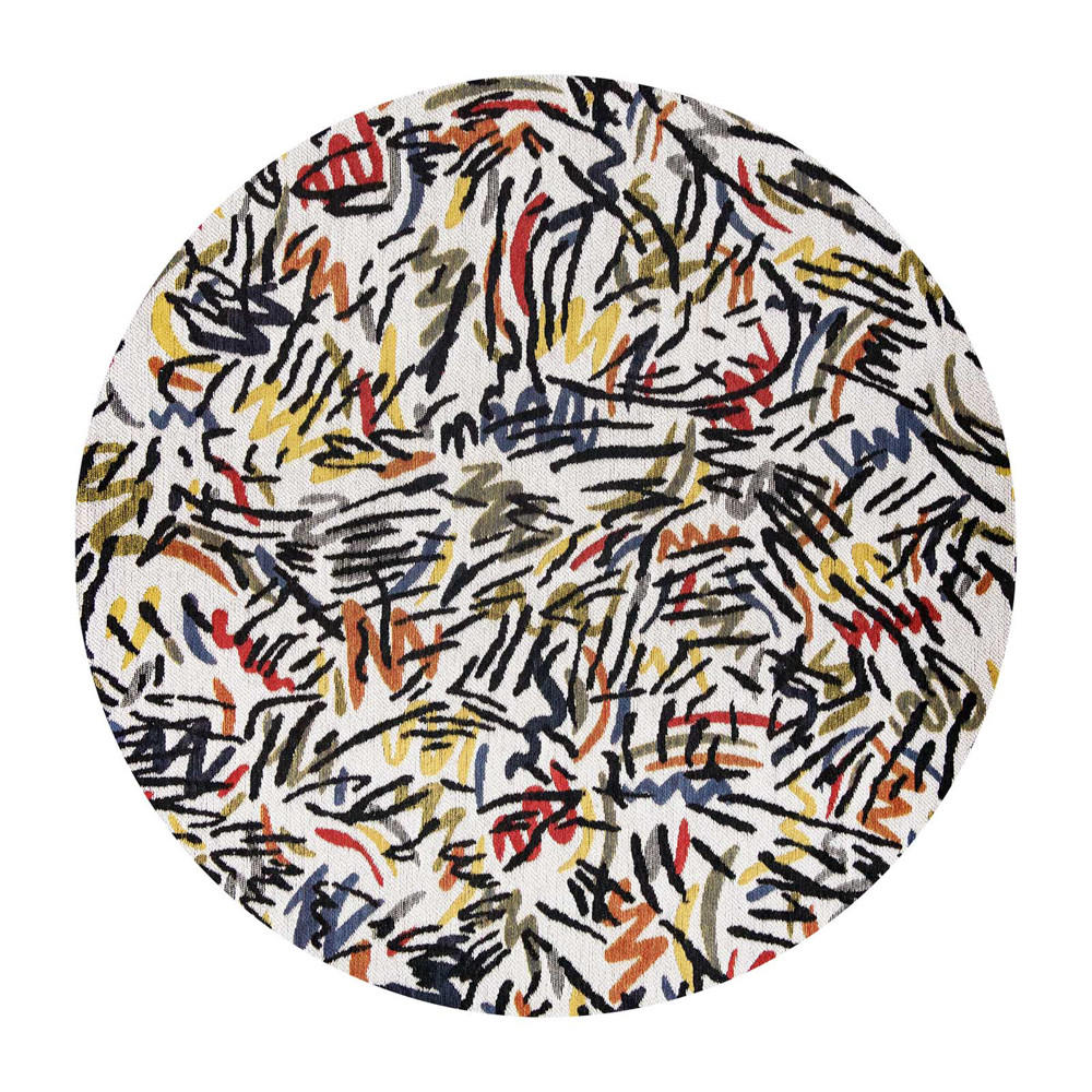 TEPPICH Street Graph Gallery 240/240 cm - Multicolor, Textil (240/240cm) - Louis De Poortere