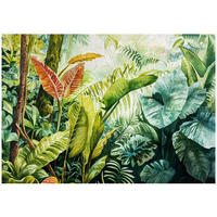 FOTOTAPETE Dschungel Blätter Grün 368x254 cm - Multicolor, Papier (368/254cm) - Wallarena