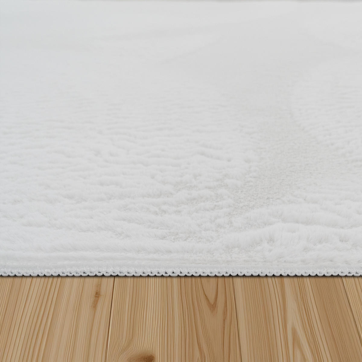 HOCHFLORTEPPICH 160/220 cm Soft 380 - Weiß, Textil (160/220cm) - Paco Home