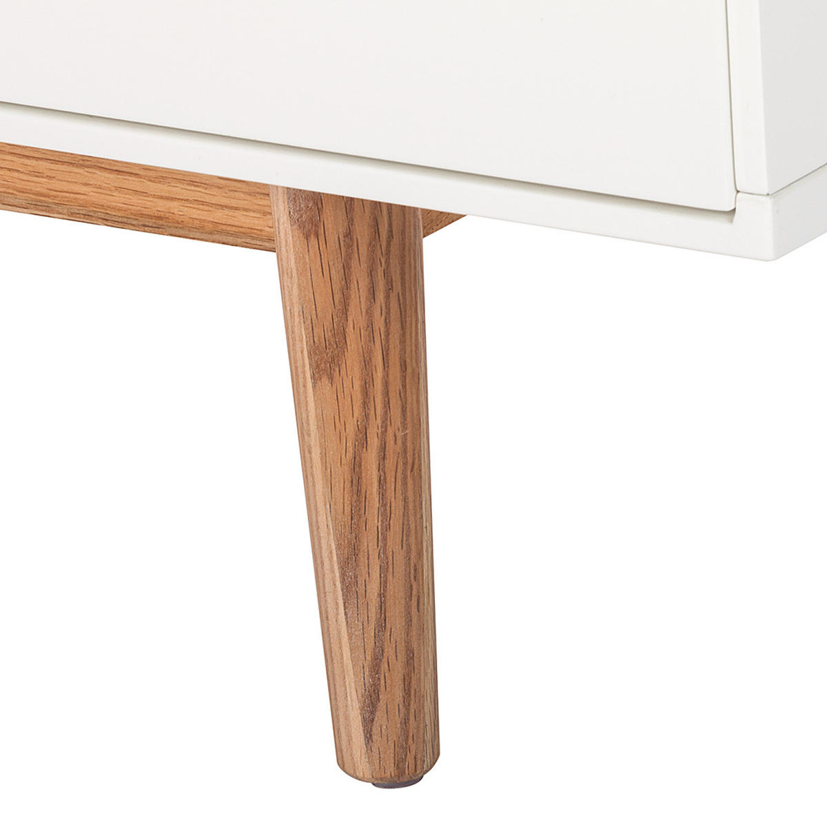 TV-LOWBOARD - Eichefarben/Weiß, Eichenholz/Holz (180/59/45cm) - home24